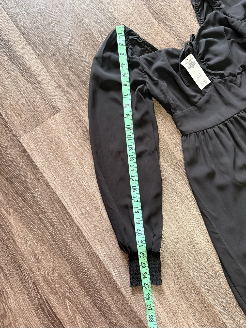 Hollister Black Long-Sleeve Square Neck Babydoll Dress size XS - Picture 10 of 12
